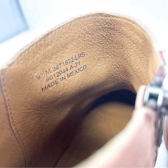 NWT CHINESE LAUNDRY Ramble Champagne Metallic Studded Western Bootie Block heel - Picture 14 of 15